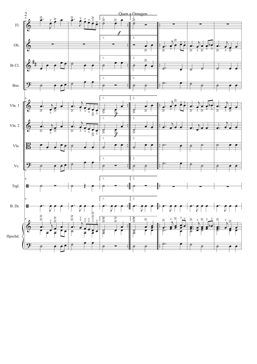 Quen a Omagen da Virgem Quen a Omagen da Virgem Small Ensemble scores gallery preview page 2