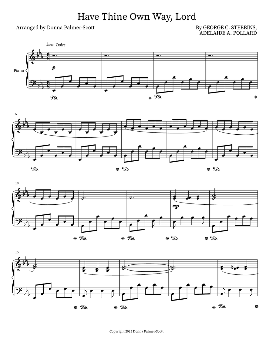 Have Thine Own Way, Lord Piano scores gallery preview page 1