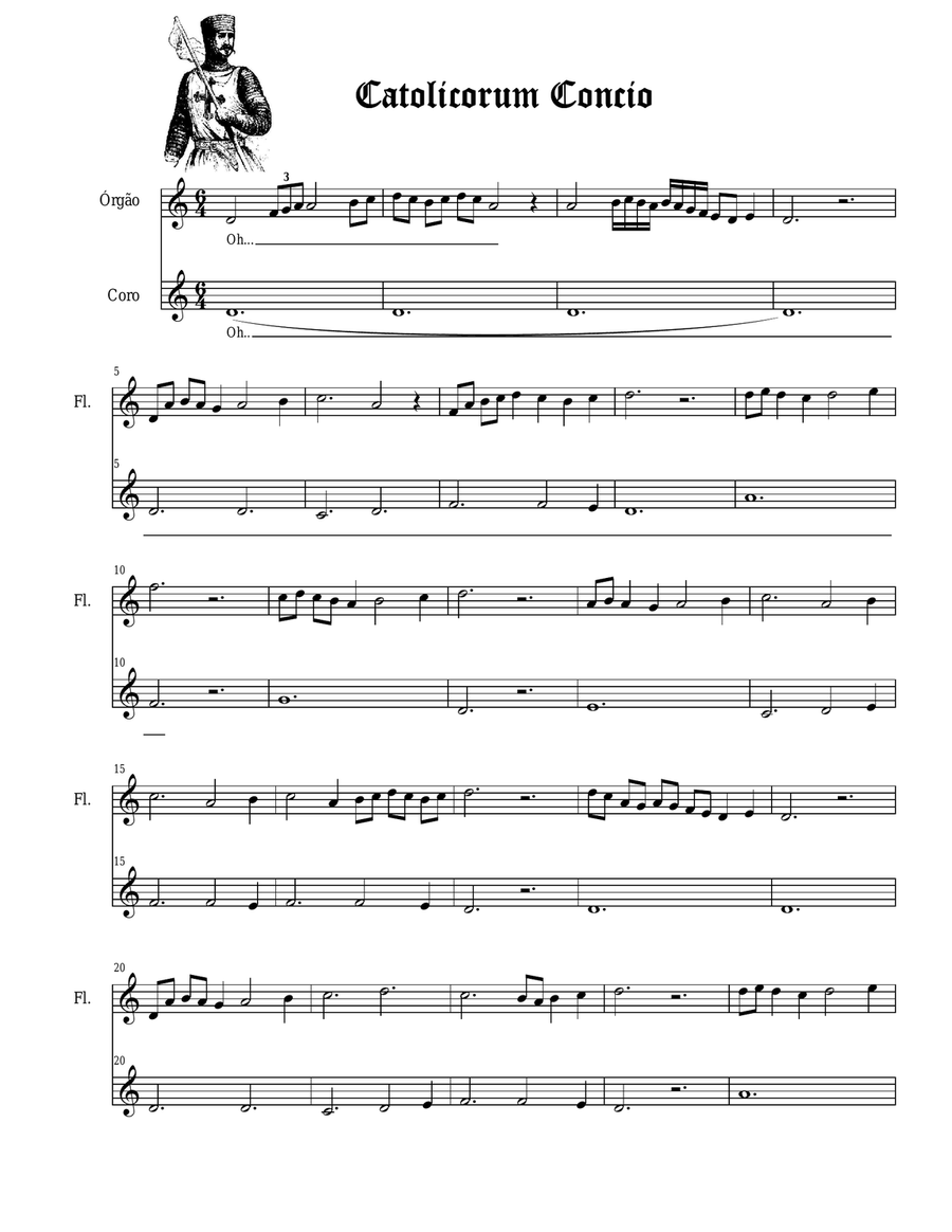 Catolicorum Concio Catolicorum Concio Score and Parts scores gallery preview page 1