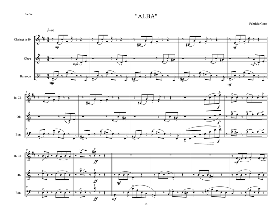Alba Woodwind Trio scores gallery preview page 2