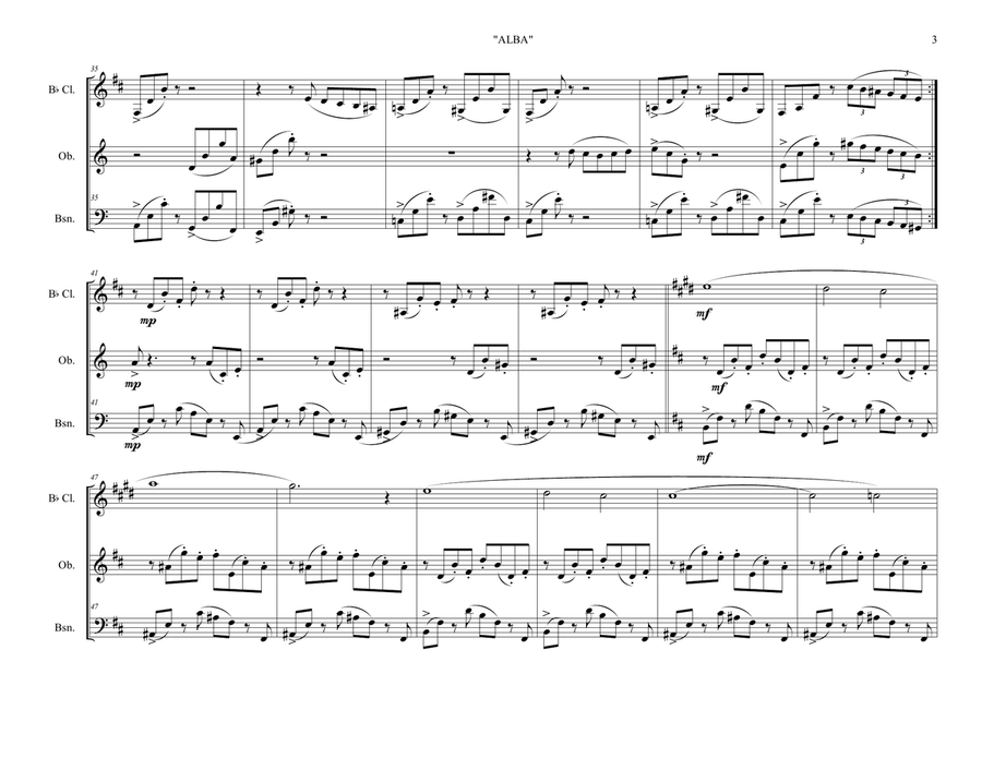 Alba Woodwind Trio scores gallery preview page 4