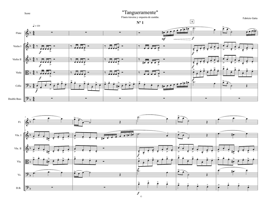 Tangueramente Tangueramente String Orchestra scores gallery preview page 1