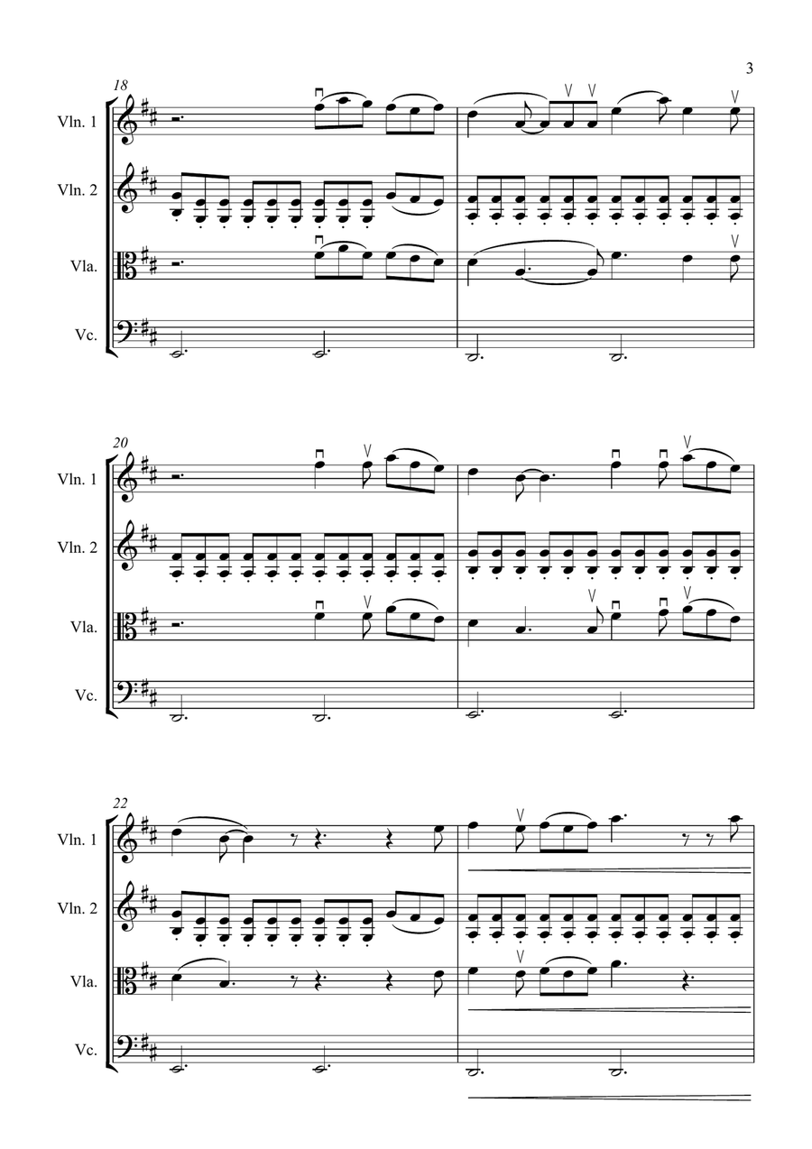 Ordinary Ordinary String Quartet scores gallery preview page 3