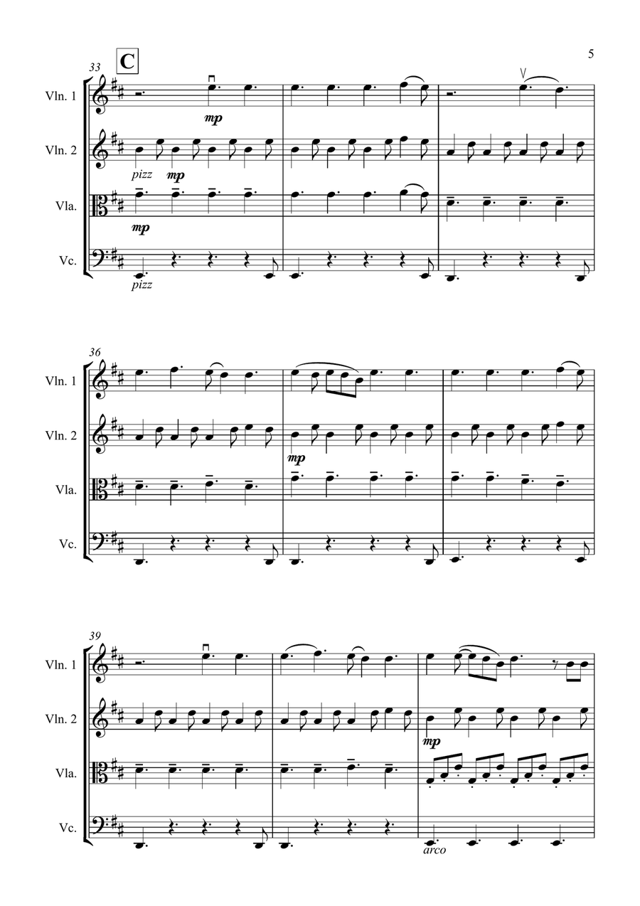 Ordinary Ordinary String Quartet scores gallery preview page 5