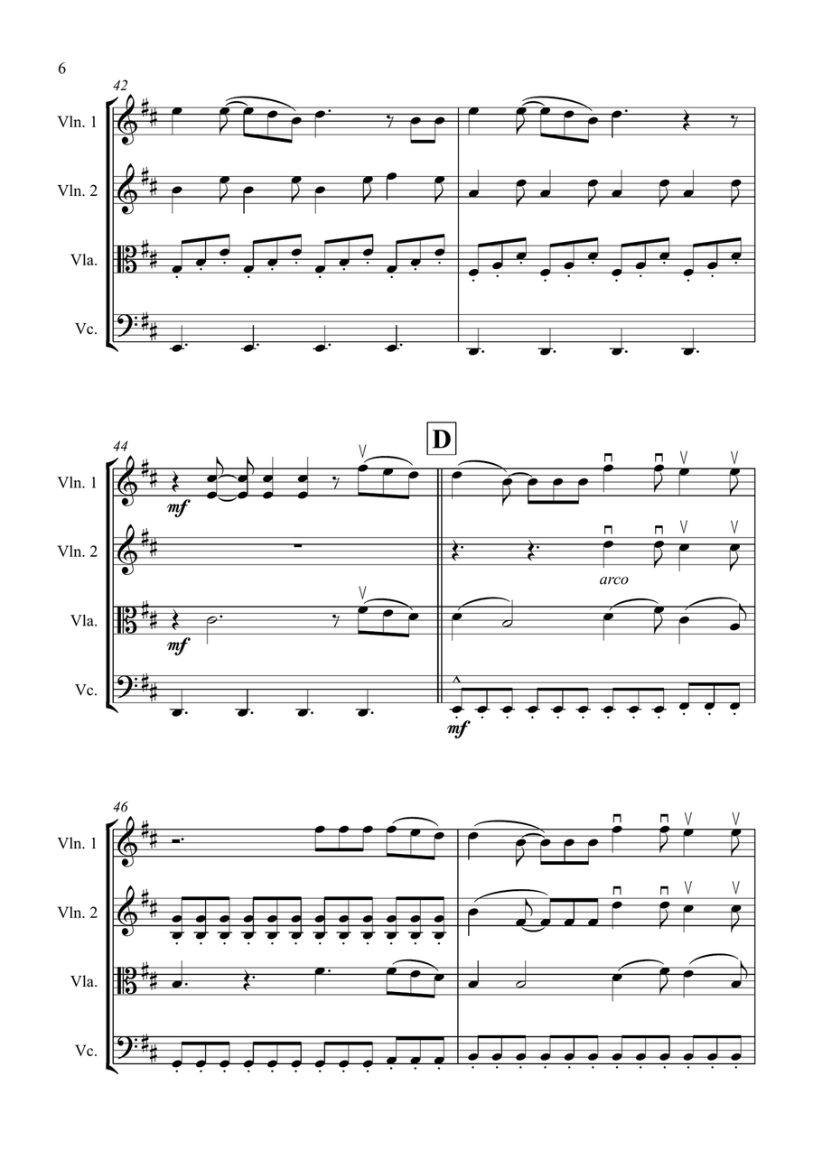 Ordinary Ordinary String Quartet scores gallery preview page 6