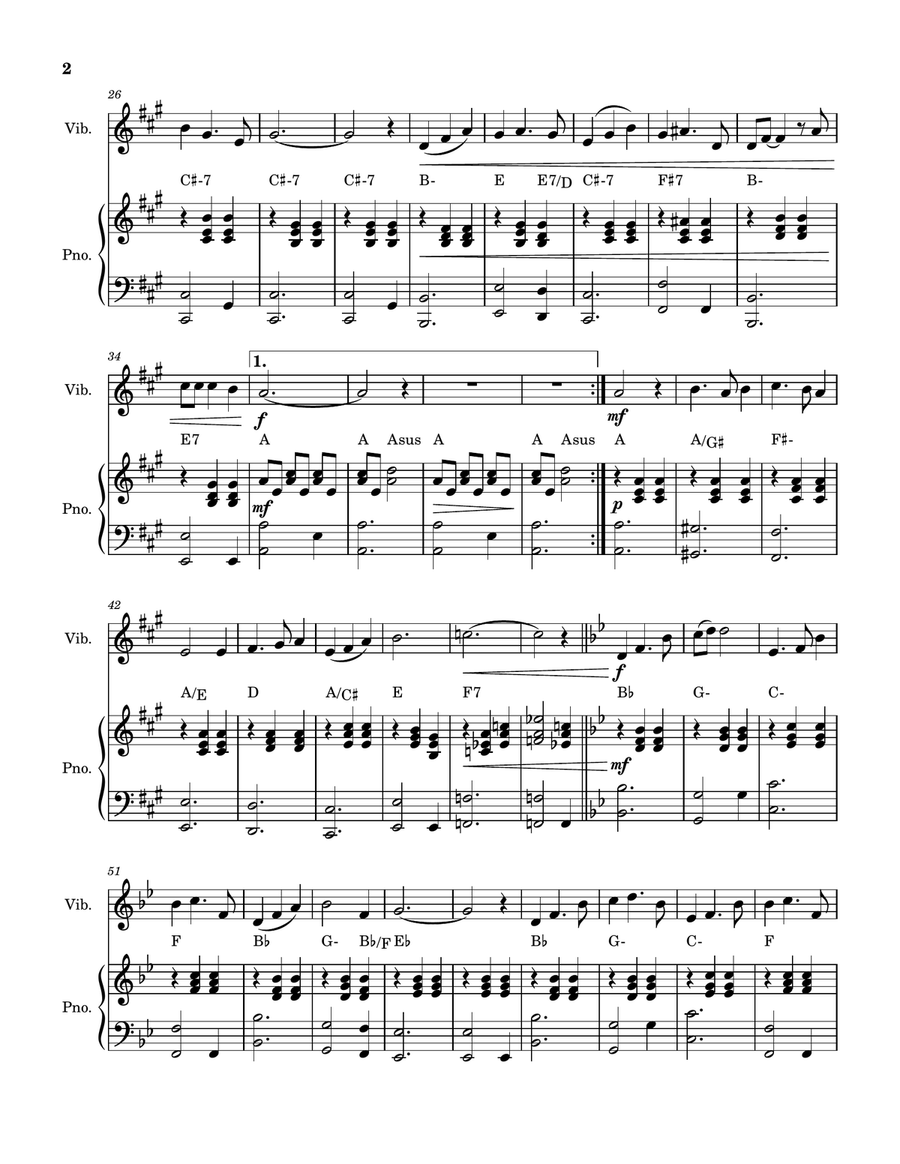 Rainbow Connection Vibraphone scores gallery preview page 2