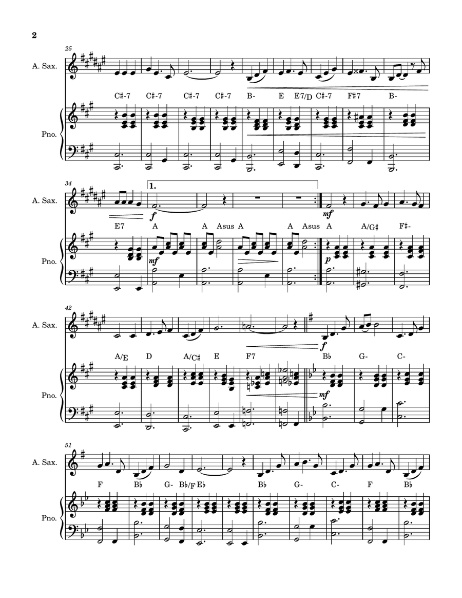 Rainbow Connection Alto Saxophone scores gallery preview page 2