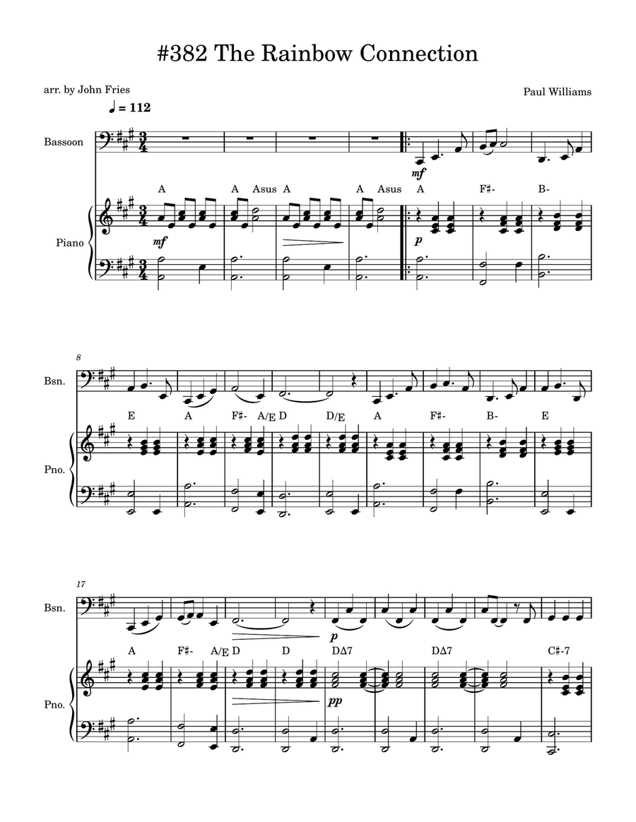 Rainbow Connection Bassoon scores gallery preview page 1