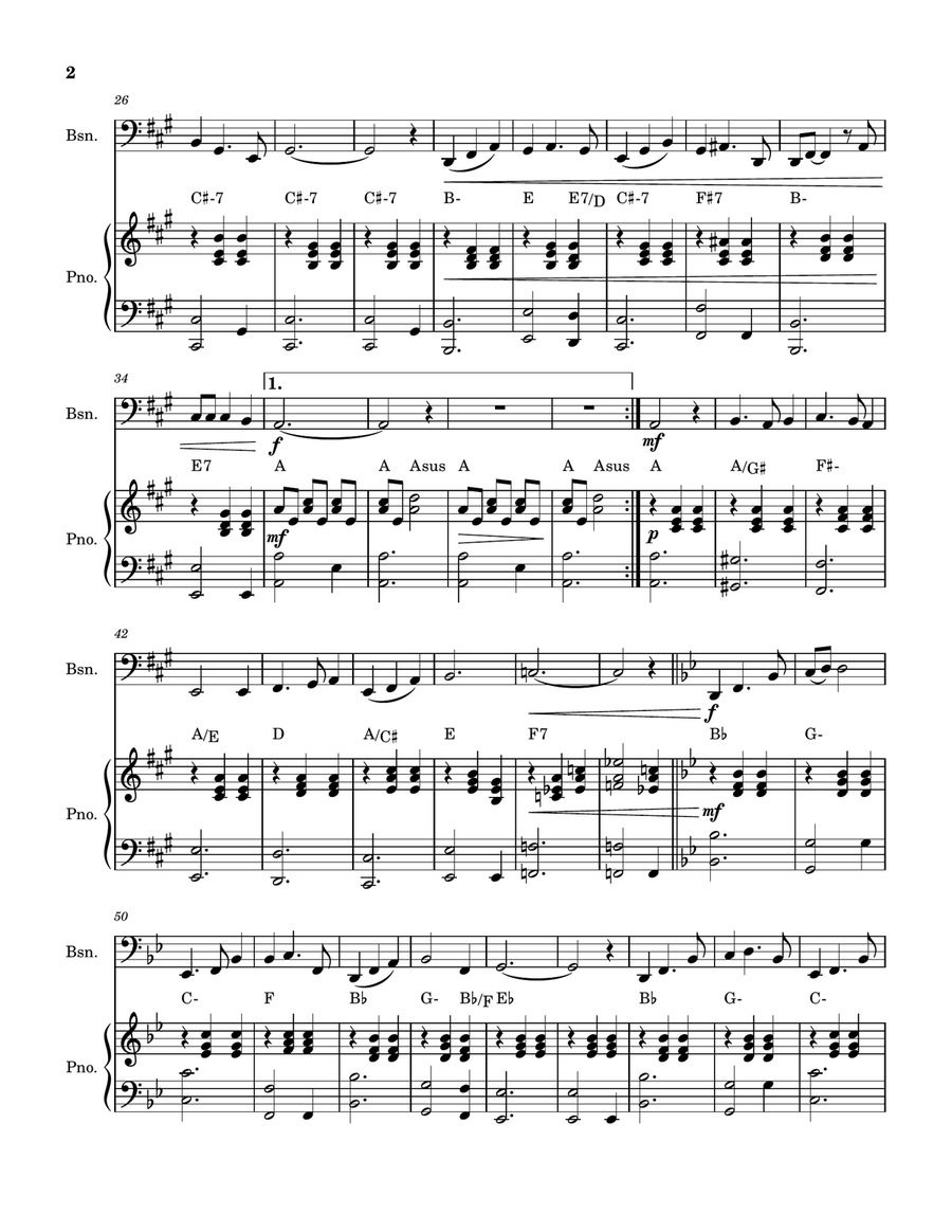 Rainbow Connection Bassoon scores gallery preview page 2