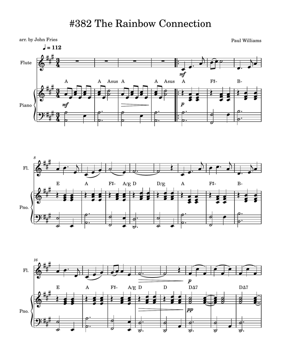 Rainbow Connection Flute Solo scores gallery preview page 1