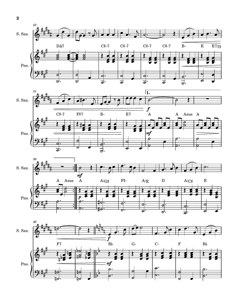 Rainbow Connection Soprano Saxophone scores gallery preview page 2
