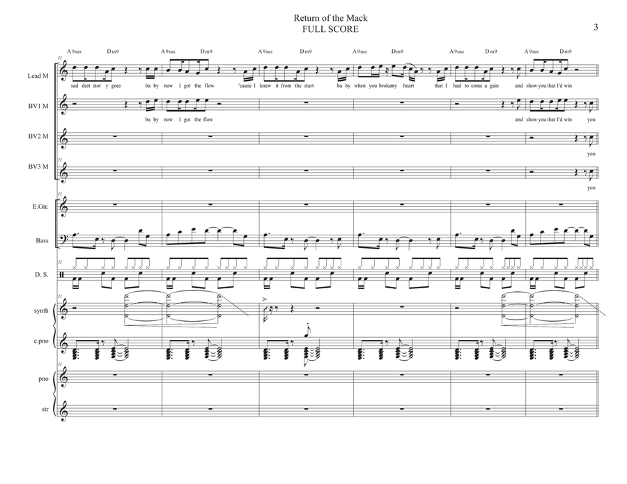 Return Of The Mack Return Of The Mack Concert Band scores gallery preview page 3