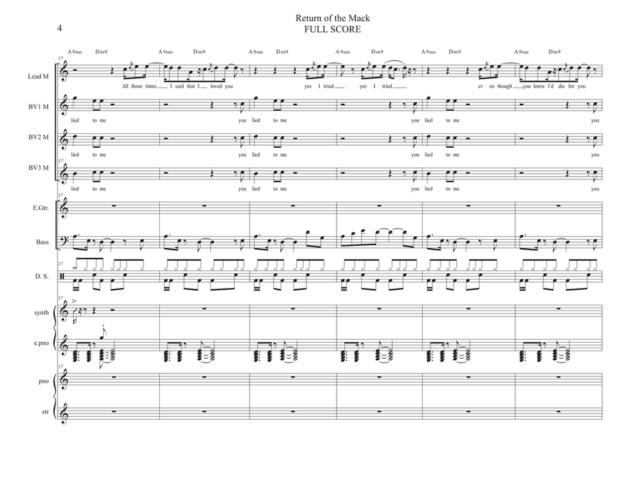 Return Of The Mack Return Of The Mack Concert Band scores gallery preview page 4