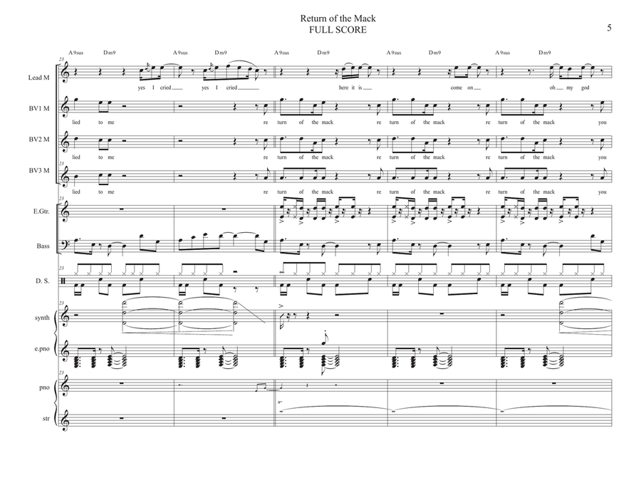 Return Of The Mack Return Of The Mack Concert Band scores gallery preview page 5