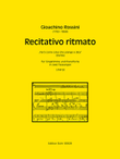 Recitativo ritmato für Singstimme und Klavier -