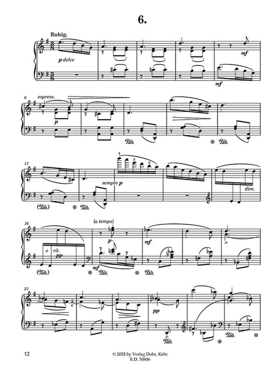 Stille Lieder und Tänze für Klavier op. 72 Piano Solo scores gallery preview page 2