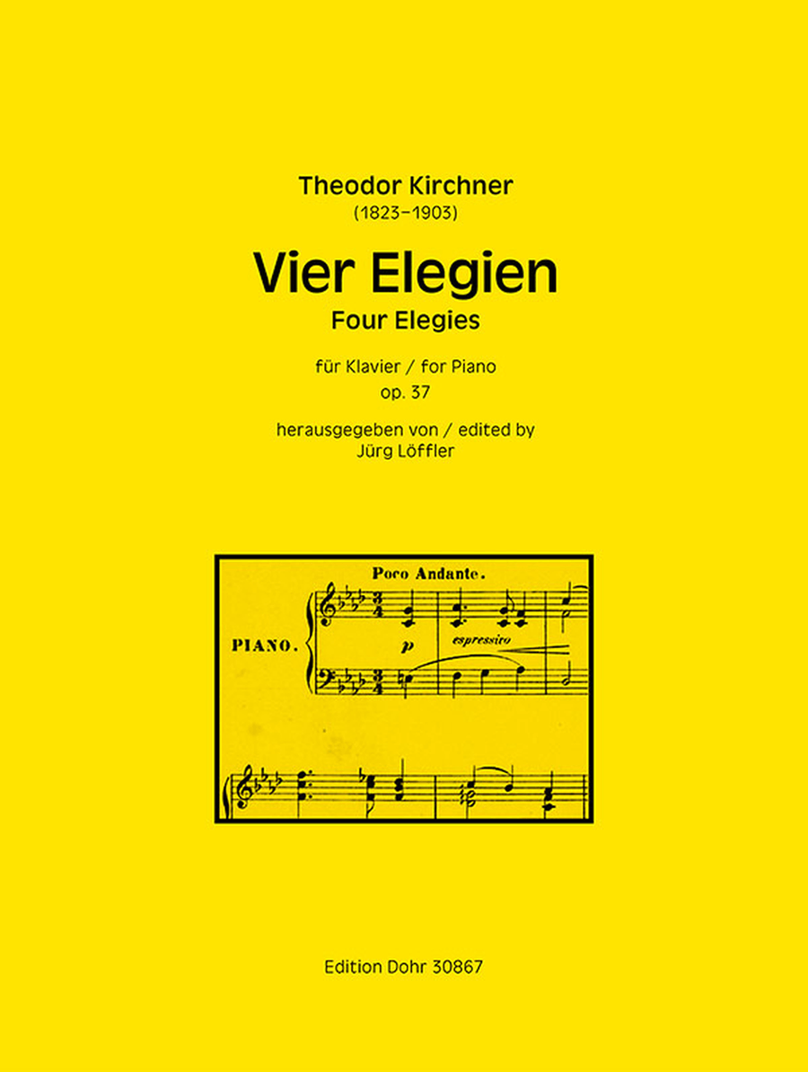 Vier Elegien für Klavier op. 37 Piano Solo scores gallery preview page 1