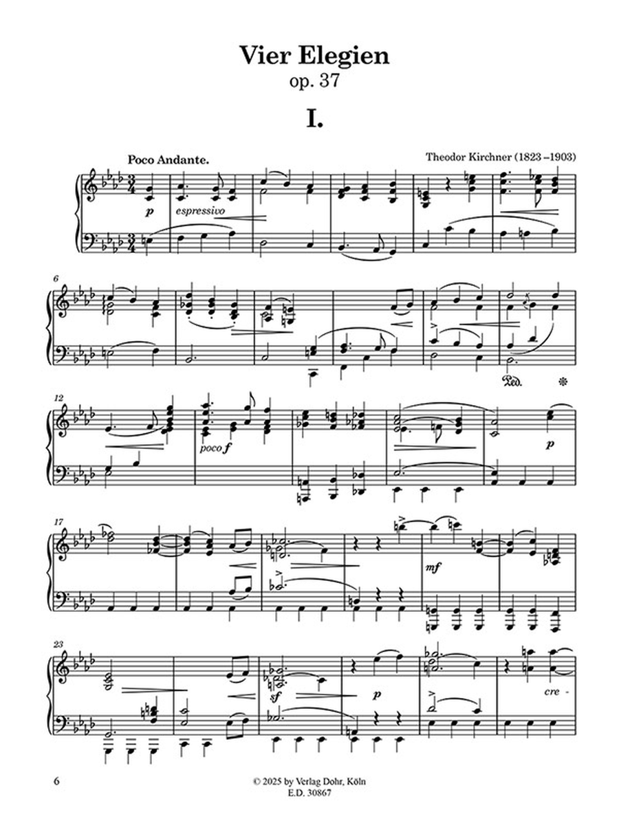 Vier Elegien für Klavier op. 37 Piano Solo scores gallery preview page 2