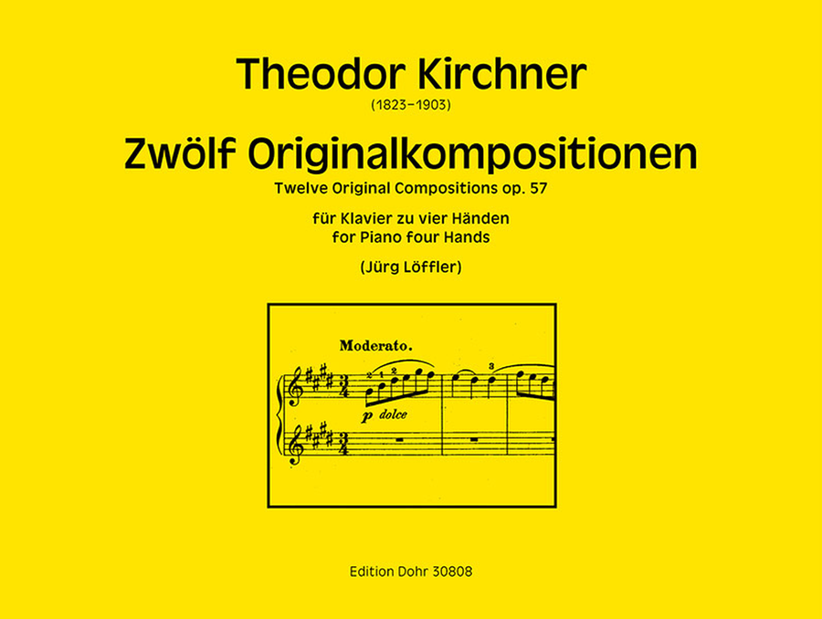 Zwölf Originalkompositionen für Klavier zu vier Händen op. 57 Piano Duet scores gallery preview page 1