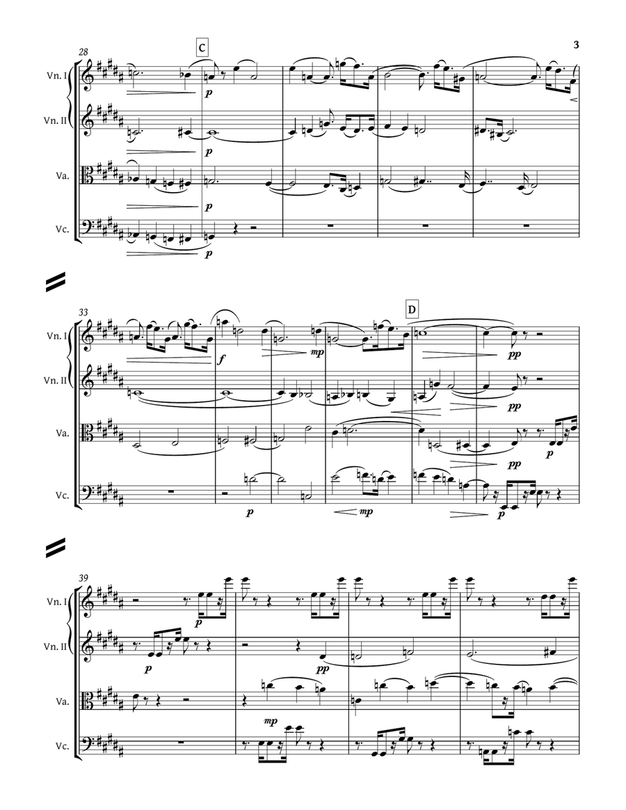 String Quartet No. 2, Op. 24 String Quartet scores gallery preview page 5
