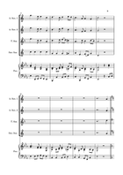 Five Christmas Songs for Saxophone Quartet - volume 3 Saxophone Quartet scores gallery preview page 4