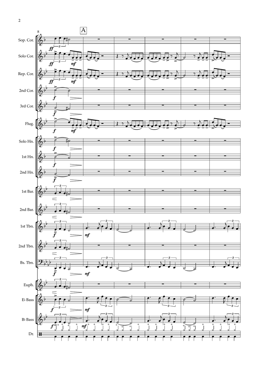 Seven Nation Army Brass Band scores gallery preview page 2
