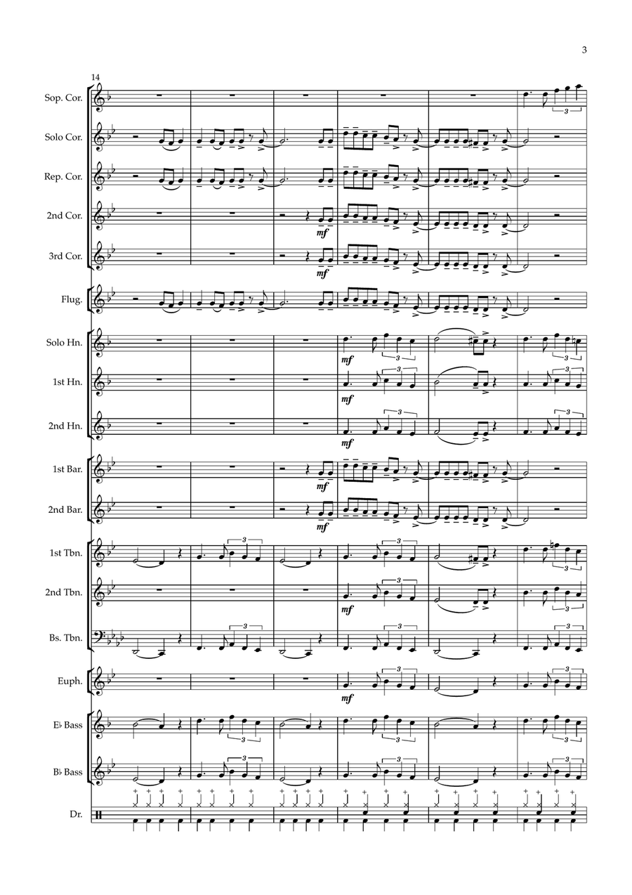 Seven Nation Army Brass Band scores gallery preview page 3