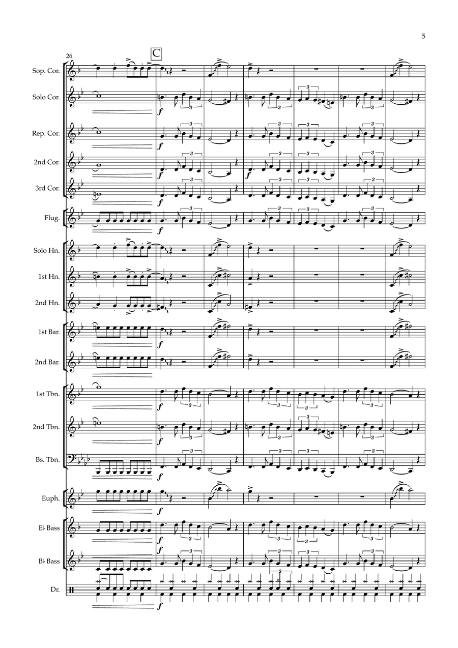 Seven Nation Army Brass Band scores gallery preview page 5