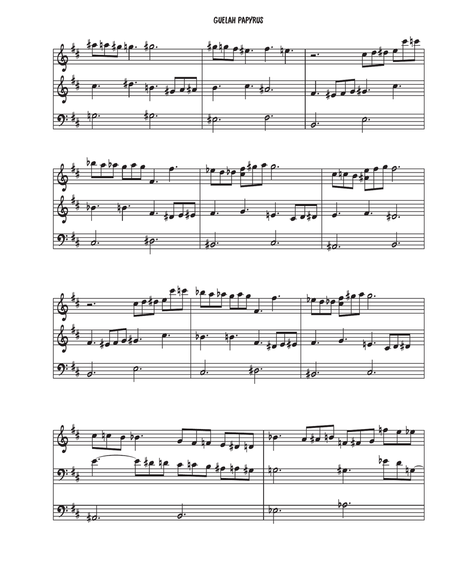 Guelah Papyrus Piano scores gallery preview page 3