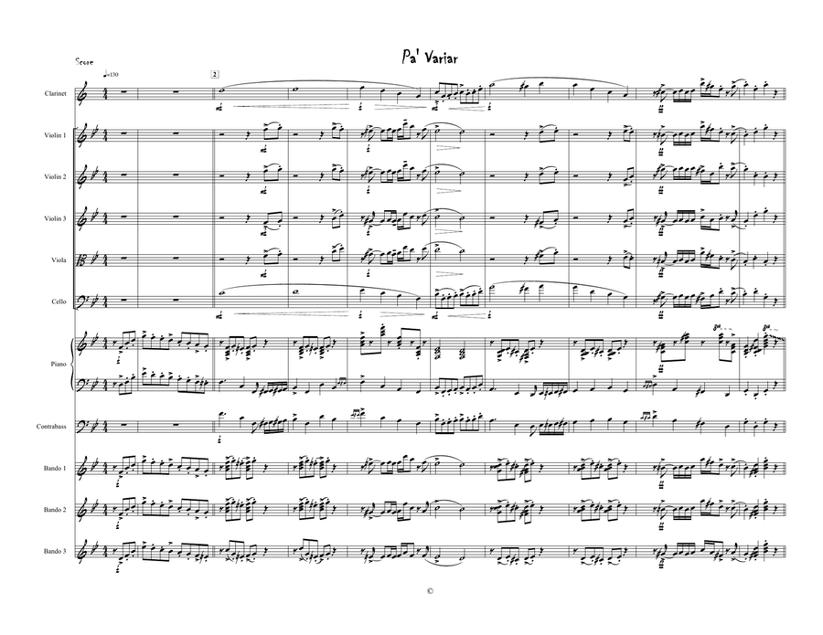 Pa´Variar Chamber Orchestra scores gallery preview page 2