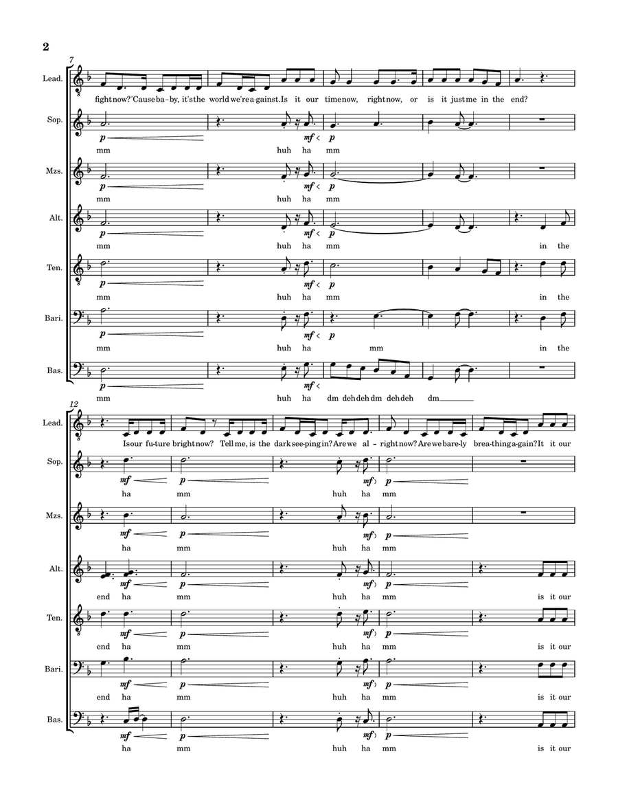 My Own Hero My Own Hero A Cappella scores gallery preview page 2