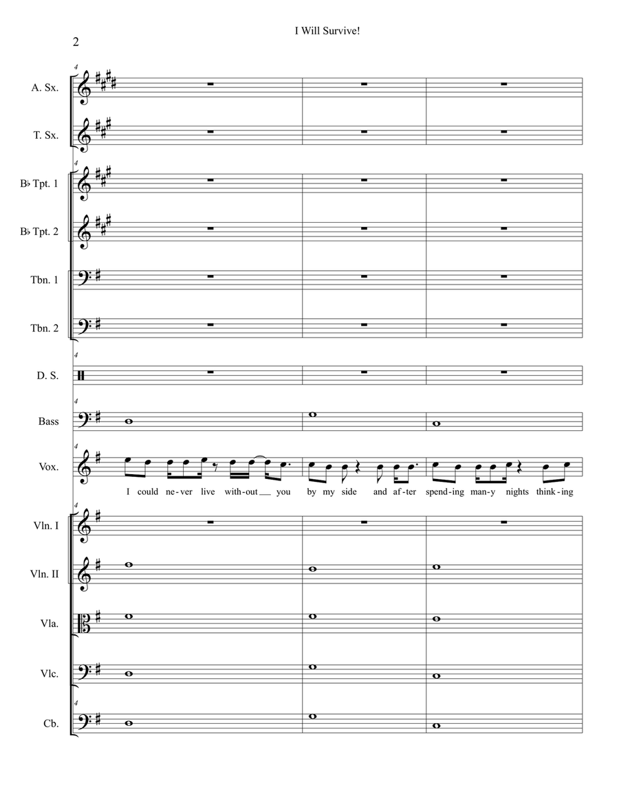 I Will Survive I Will Survive Chamber Orchestra scores gallery preview page 2