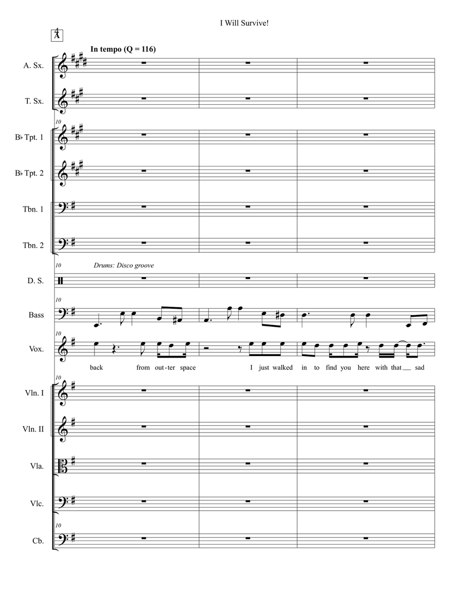 I Will Survive I Will Survive Chamber Orchestra scores gallery preview page 4