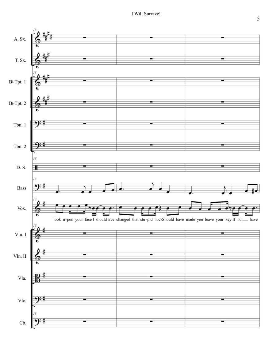 I Will Survive I Will Survive Chamber Orchestra scores gallery preview page 5