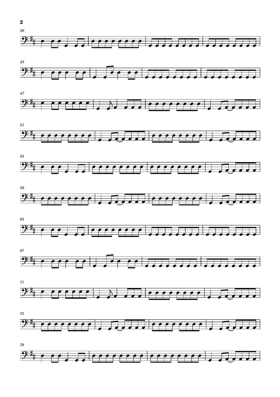 Blitzkrieg Bop Blitzkrieg Bop Double Bass scores gallery preview page 2