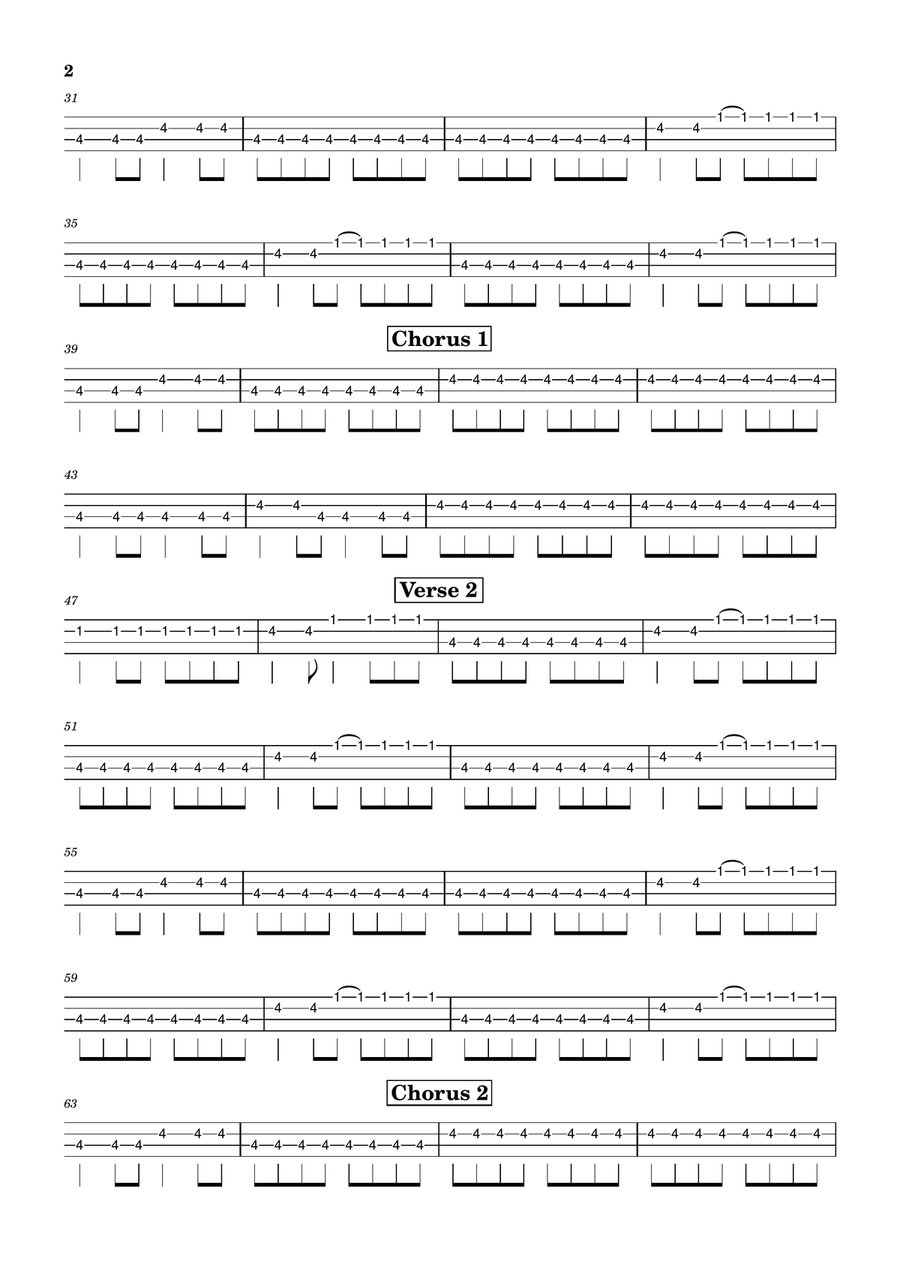 Blitzkrieg Bop Blitzkrieg Bop Acoustic Guitar scores gallery preview page 2