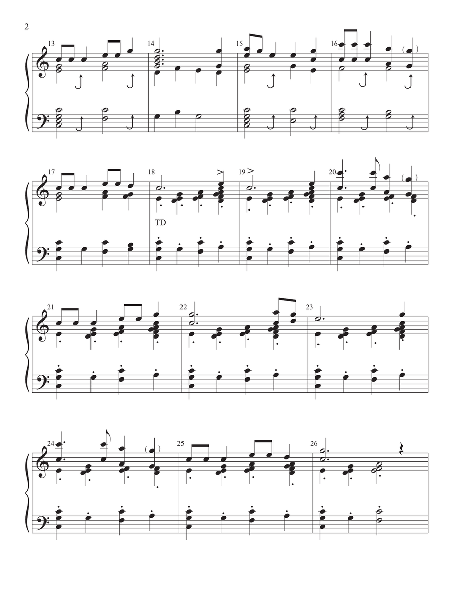 Swing Low/Every Time I Feel the Spirit Handbell Choir scores gallery preview page 2