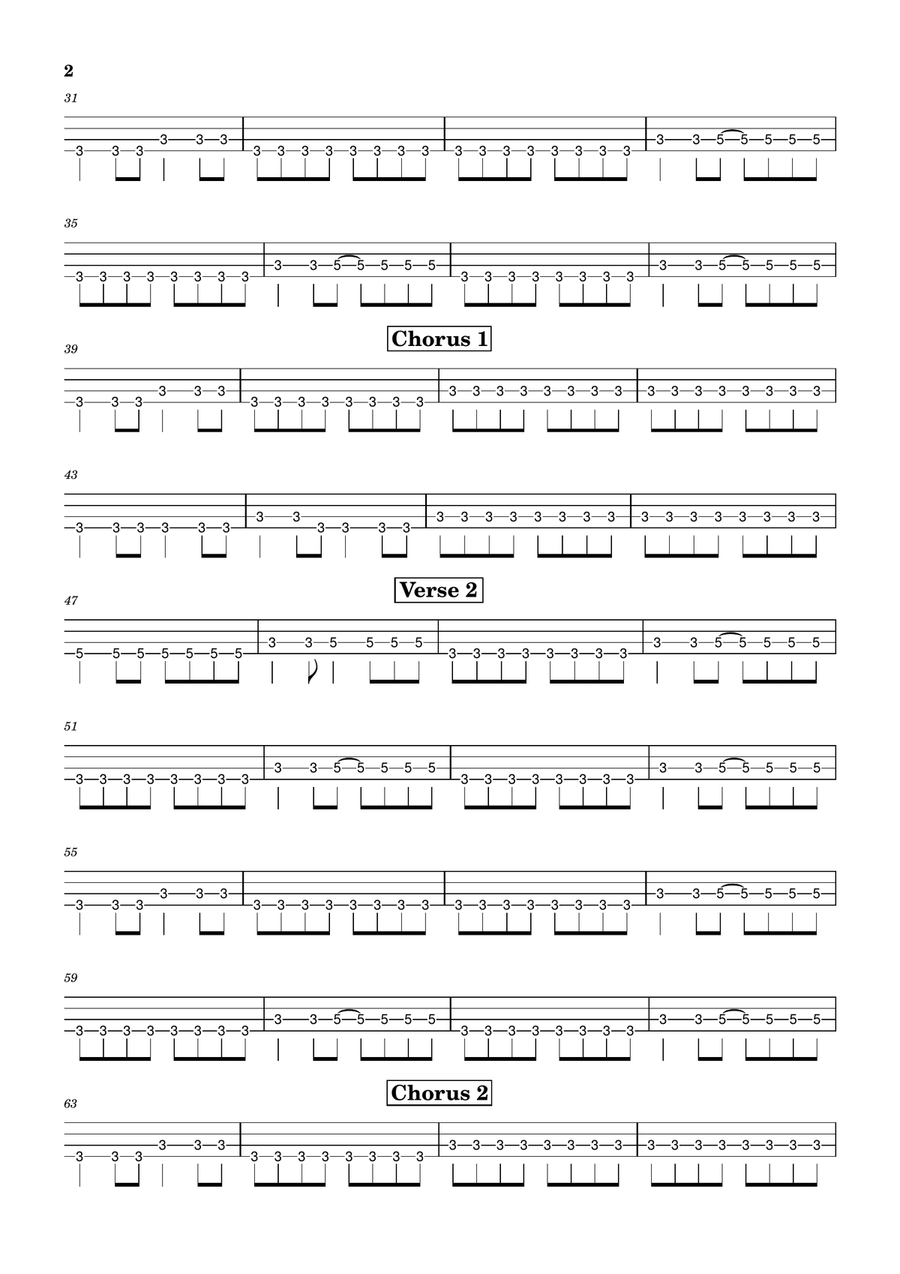 Blitzkrieg Bop Blitzkrieg Bop Acoustic Guitar scores gallery preview page 2
