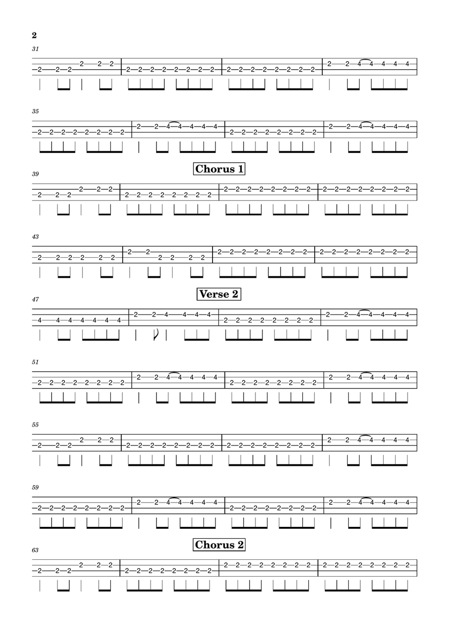 Blitzkrieg Bop Blitzkrieg Bop Acoustic Guitar scores gallery preview page 2