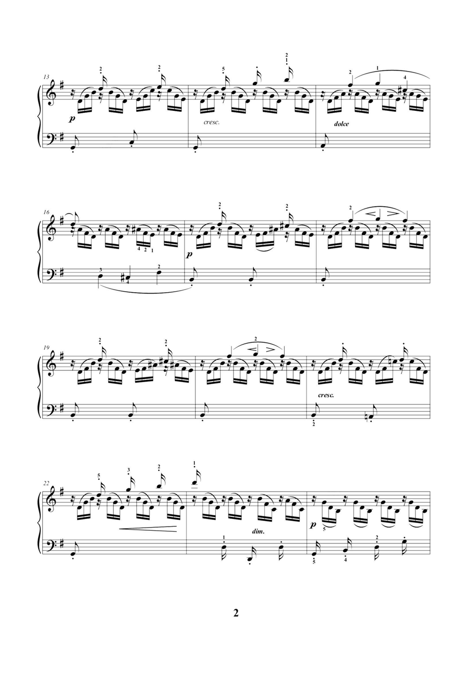 The Swallow - Friedrich Burgmüller Piano Solo scores gallery preview page 2