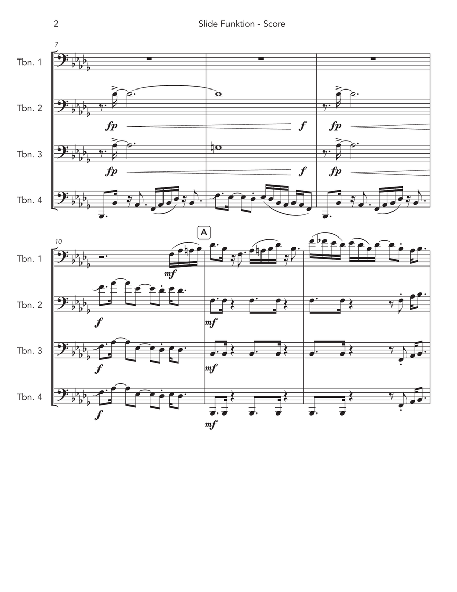 Slide Funktion Slide Funktion Brass Quartet scores gallery preview page 2