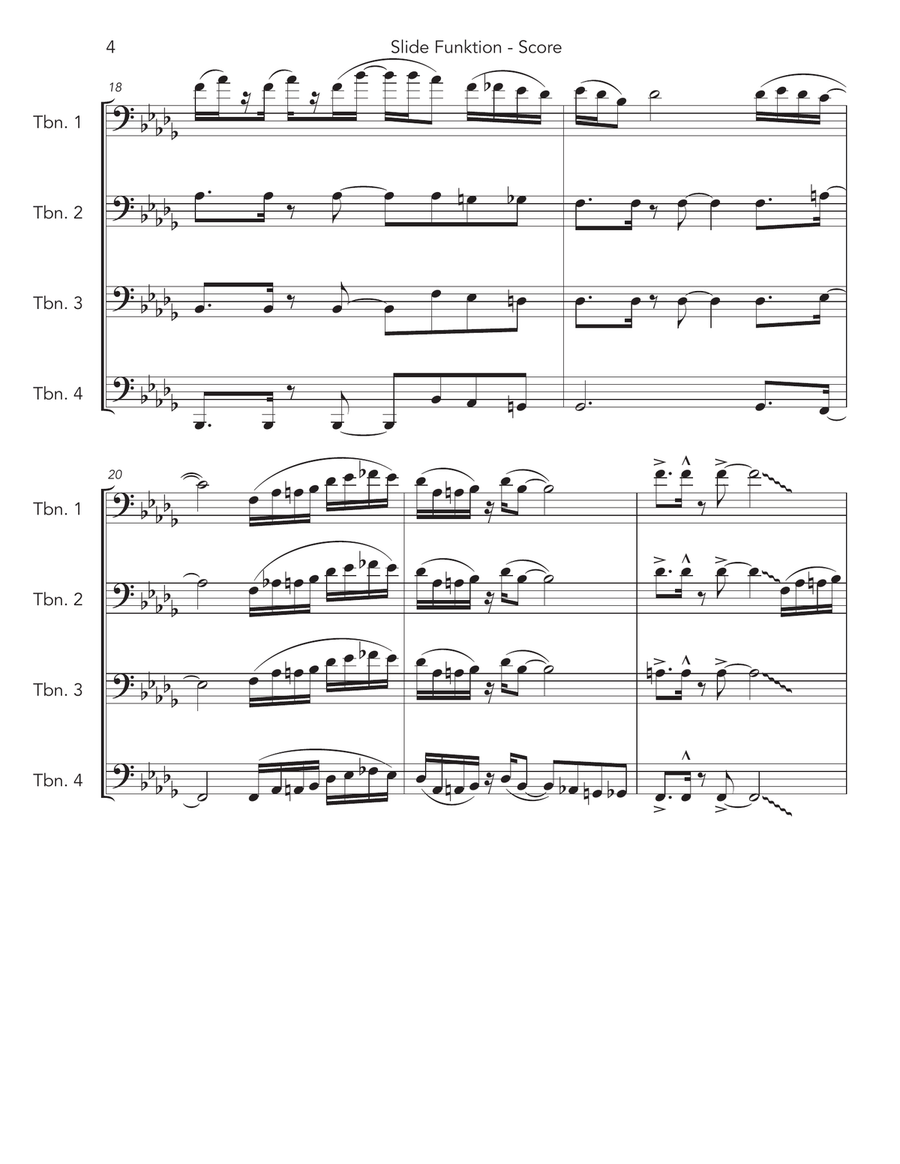 Slide Funktion Slide Funktion Brass Quartet scores gallery preview page 4