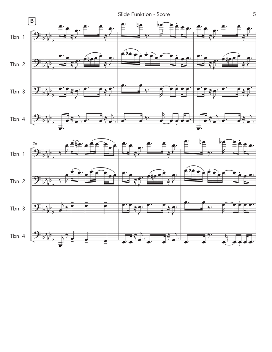 Slide Funktion Slide Funktion Brass Quartet scores gallery preview page 5