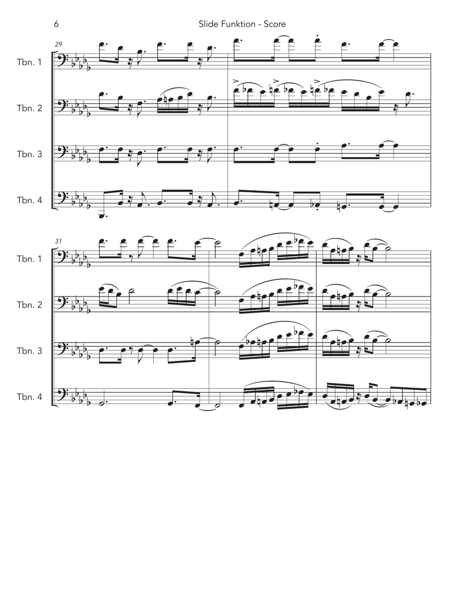 Slide Funktion Slide Funktion Brass Quartet scores gallery preview page 6