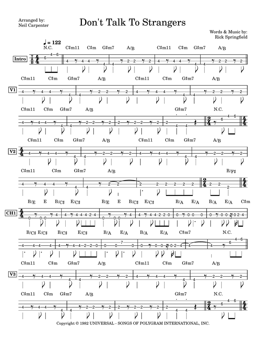 Don't Talk To Strangers Don't Talk To Strangers Acoustic Guitar scores gallery preview page 2