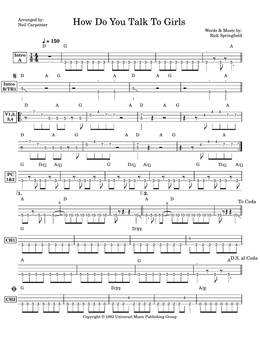 How Do You Talk To Girls How Do You Talk To Girls Acoustic Guitar scores gallery preview page 2