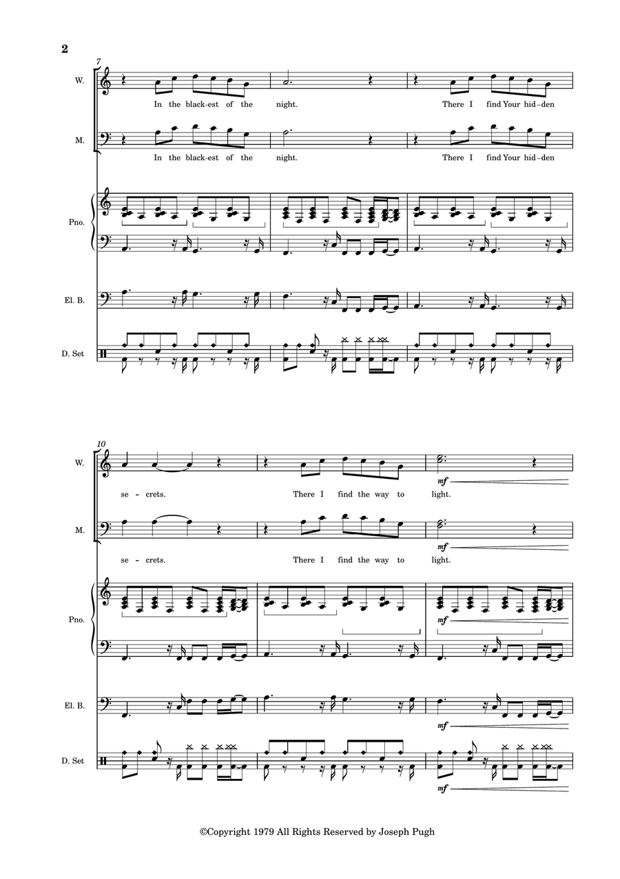 Treasures Of Darkness Treasures Of Darkness 4-Part scores gallery preview page 2