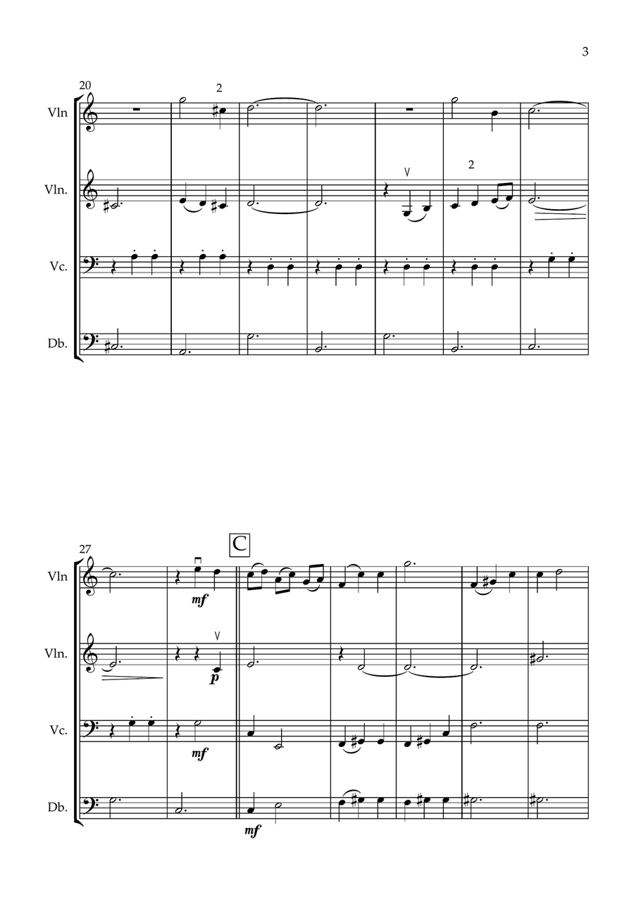 Omori String Orchestra scores gallery preview page 3
