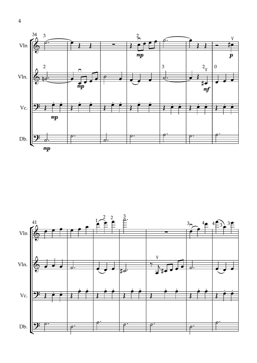Omori String Orchestra scores gallery preview page 4