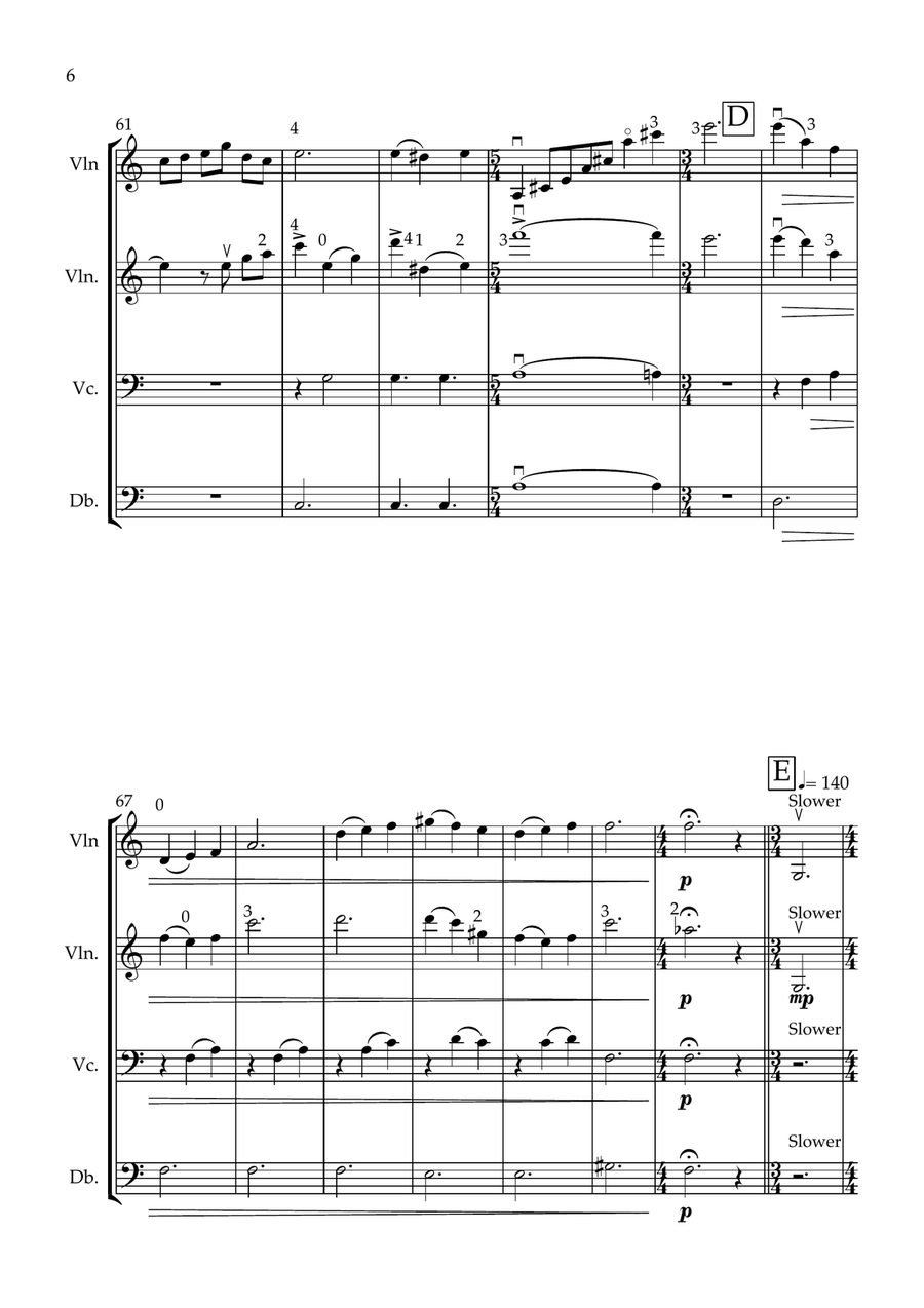 Omori String Orchestra scores gallery preview page 6